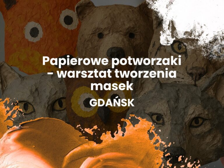 Papierowe potworzaki – halloweenowy warsztat tworzenia masek