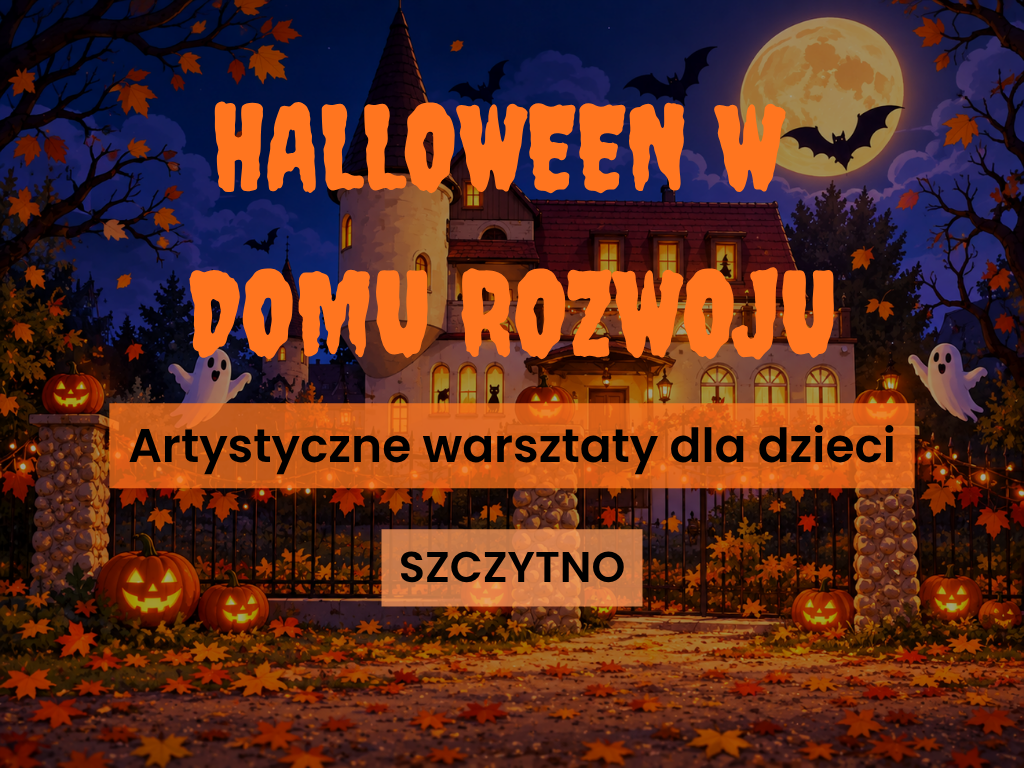 Halloween - artystyczne warsztaty dla dzieci w&nbsp;Domu Rozwoju Szczytno